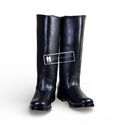 WW2 GERMAN OFFICER LEATHER BOOTS OFFIZIERSTIEFEL RIDING BOOTS REPRO - ALL SIZES