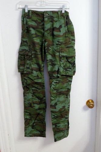 Gap Kids Boys Size 14 Regular Camo Cargo Pants Relaxed Straight Adjustable Waist - Picture 4 of 4