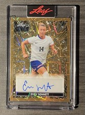 Marketplace image: 2026 Leaf Glory Of The Game Soccer EMILY SONNETT Auto GOLD SUPERFRACTOR 1/1