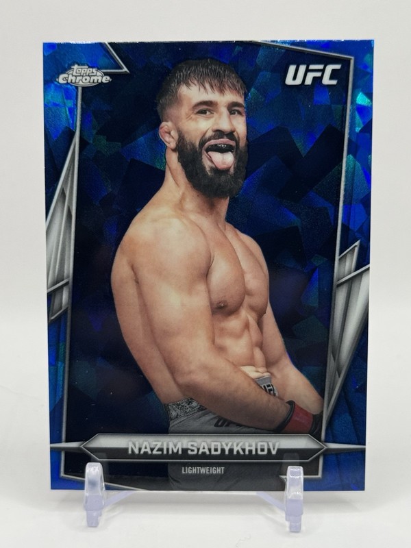 2026 Topps Chrome UFC Sapphire Nazim Sadykhov Blue Sapphire
