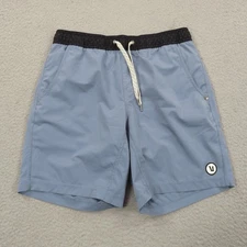 Vuori Kore Shorts Small 7.5" Lined Mens Performance Training Liner Black Blue