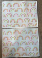 Cloud Island Silicone Kids Rainbow Mats set of 2