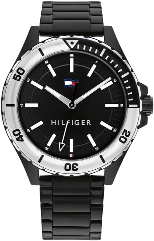 TOMMY HILFIGER Men's Watch 1792014 Black/Silver