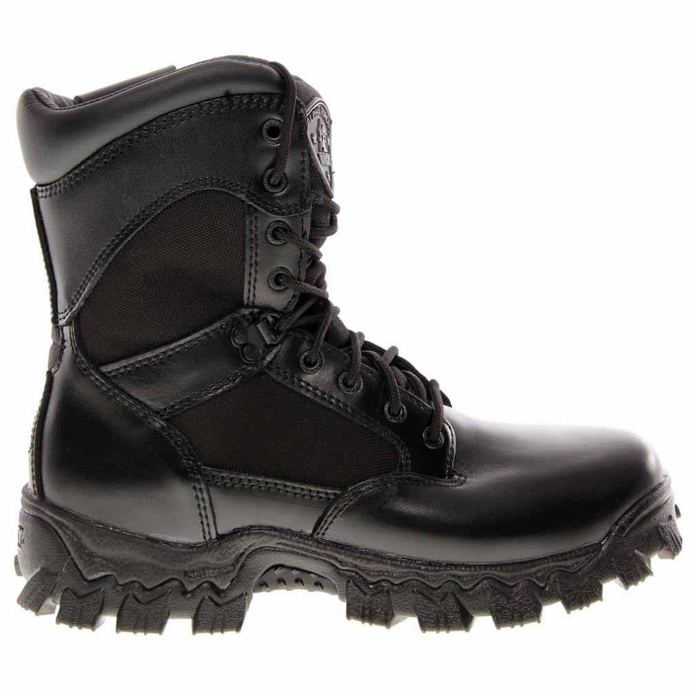 Rocky Alpha Force 8 Inch Waterproof Soft Toe Work Boots for Men in Black 2173