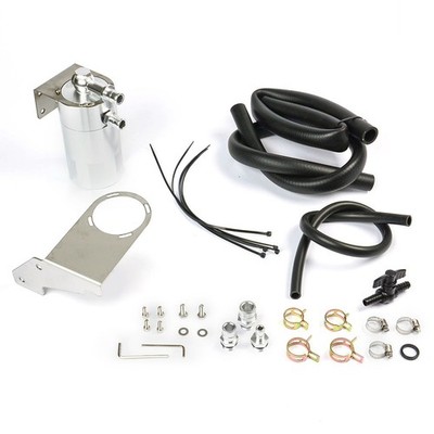 SAAS Oil Catch Tank Full Kit with Polished Can for Toyota Prado 150 Ser 2015-On