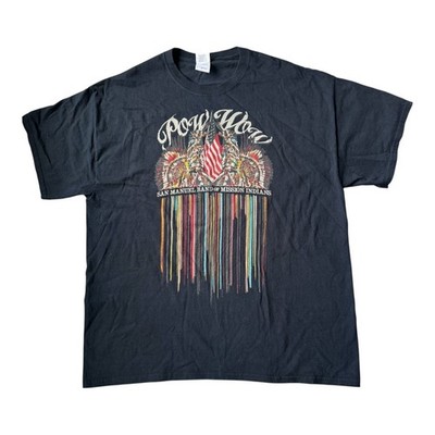 Vintage San Manuel Pow Wow T-Shirt XL Native American Graphic Tee Gildan Blk USA