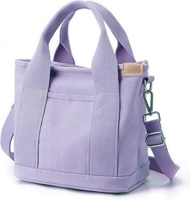 Canvas Tote Bag for Women,Small Totes Bags with Zipper Crossbody Purse with P...