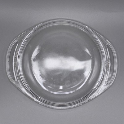Pyrex 682-C28 Clear Glass Lid W/ Tab Handles for Casserole Dish Vintage 6.5''