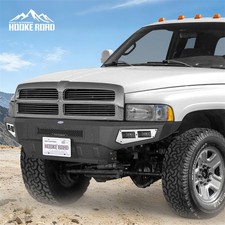 Fit 1994-2002 Dodge Ram 1500 2500 3500 Steel Front Bumper W Skid Plate Light