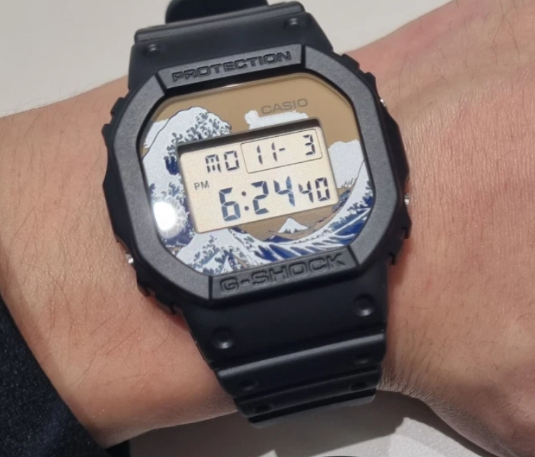 Casio G-Shock DW-5600KHK25-1 Hokusai Great Wave Off Kanagawa