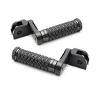 Black M-GRIP 40mm Adjustable Front Foot Pegs For Suzuki GSXR 1300 Hayabusa 99-07