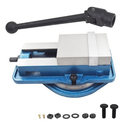 6'' Lockdown Milling Machine Vise Bench Vise With 360° Swiveling Base Lock Vice