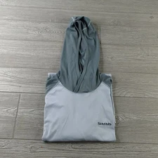 Simms Hoodie Men's Medium Solarflex UPF 50 Sweatshirt Lightweight Fishing