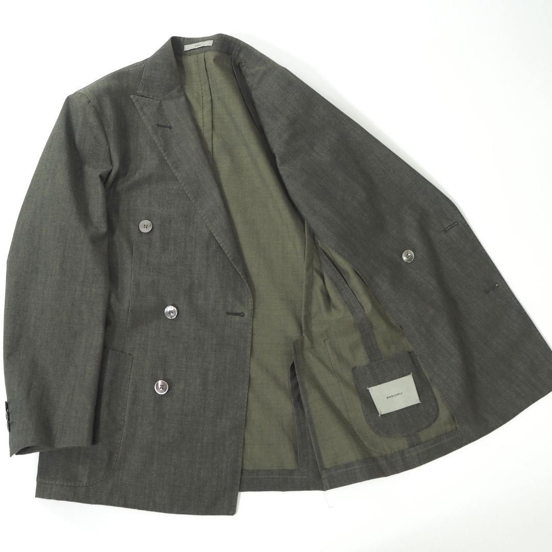 BOGLIOLI Double-Breasted Suit 44 Brown Virgin Wool Men's 6-ZA020 image 5