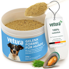 Gelenkpulver Hund | Glucosamin + MSM + Kollagen | Gelenke Unterst&uuml;tzung | 200g