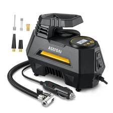  Tire Inflator Portable Air Compressor Tire Air Pump for Car Medium Yellow