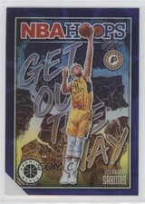 2019 Panini NBA Hoops Premium Stock Get Out the Way Purple Domantas Sabonis 0y6s