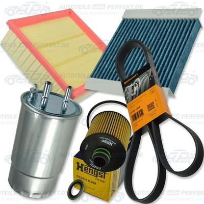 Inspektionskit Filter Satz Paket XXL (AB) FIAT DOBLO OPEL COMBO D 1,6D+ a m.S/S