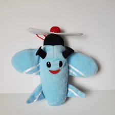 Vintage Stuffins Rudolph Island of Misfit Toy Blue Airplane Retired Plush Toy 7"