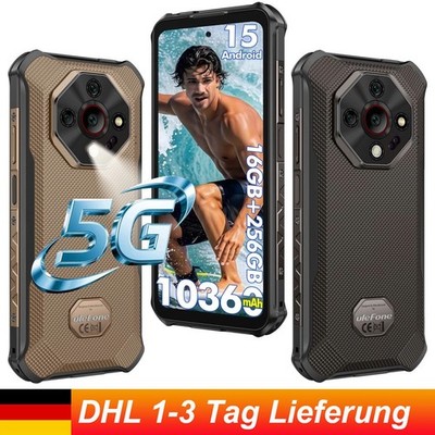 Smartphone Ulefone Armor X16 Pro 5G Outdoor Handy 16GB+256GB 10360mAh Android 15