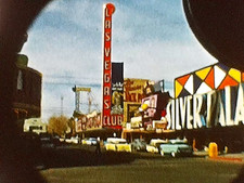8mm Film 1958 Las Vegas 1950s Home Movie Neon Marquee Day Night Casino Cars