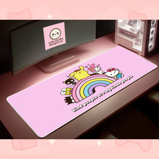 Hello Kitty Cinnamoroll Mousepad Kawaii Sanrio Desk Mat Cute Pink Anime XL Gamin