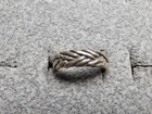 GRANDMA GRABE'S BEAUTIFUL VINTAGE 925 STERLING SILVER OPEN BACK 2G RING SIZE 3