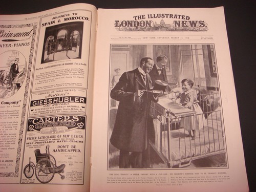 The Illustrated London News, 21. März 1914, Besuch Seiner Majestät St. Thomas, selten - Bild 1 von 4