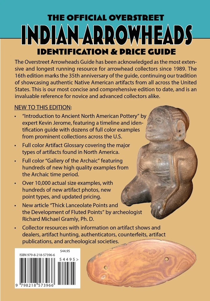 NEW 16th Ed. Official Overstreet Indian Arrowheads Identification & Price Guide Foto 2 de 4