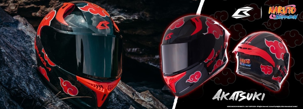 Motorcycle helmet Bilmola Rapid RSLT AKATSUKI LIMITED #Free dark