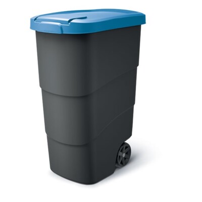 Mülleimer Mülltonne Abfallbehälter Abfallcontainer 90-110L mit Rädern und Deckel
