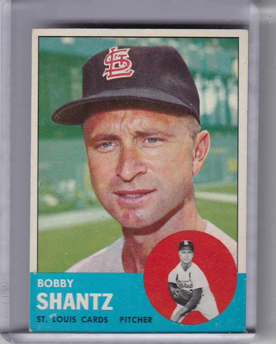 1963 TOPPS 533 BOBBY SHANTZ ST. LOUIS CARDINALS 5042A eBay