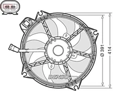 DENSO Radiator Fan For RENAULT Grand Scenic III Megane Cc 08-17 214810011R