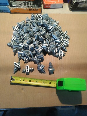 100) Diamond #26-09010, ''D'' Cable Lashing Wire Clamp, ''Bug Nut'' Stkd. both sides