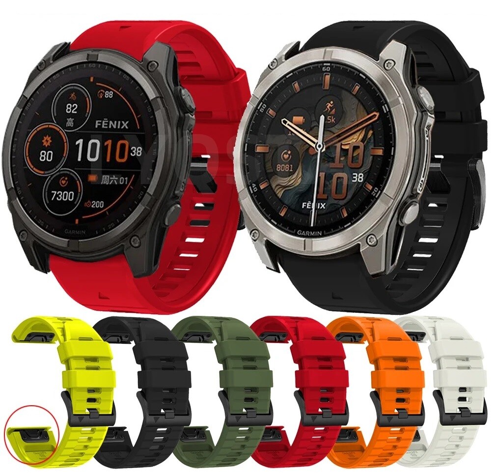 For Garmin Fenix 51mm Silicone Strap Replacement Band Sports