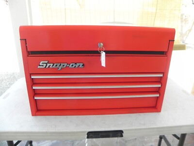 Snap-on  KRA66 希少モデル！ Snap-On KRA66 3 Drawer Heavy Duty Flip Top Race Chest Red 26