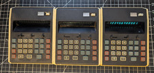 LOT RARE Vintage Mintron M1205 D Electronic Portable Desk Calculators VFD READ 