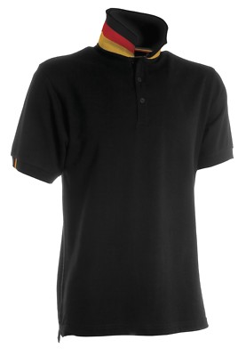PAYPER Polo-Shirt Nation Germany Poloshirt Deutschland Nationalfarben Gr. M