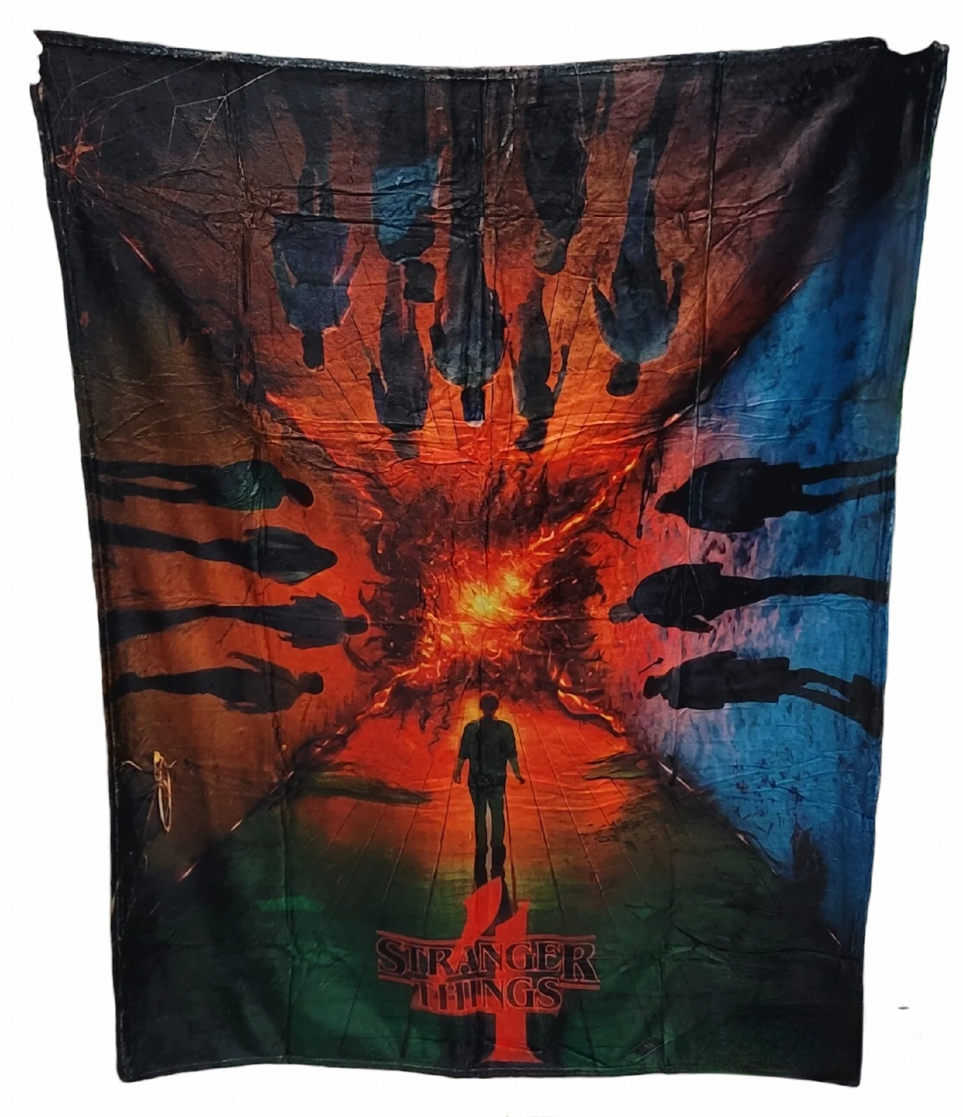 Stranger Things 4 Fleece Blanket - Soft Plush Throw