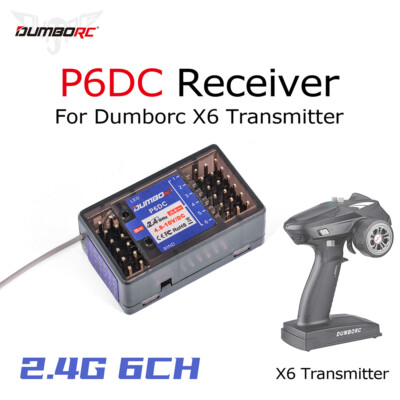 DUMBORC 2.4G 6CH Radio System Receiver für RC X4 X5 X6 Sender Zubehör