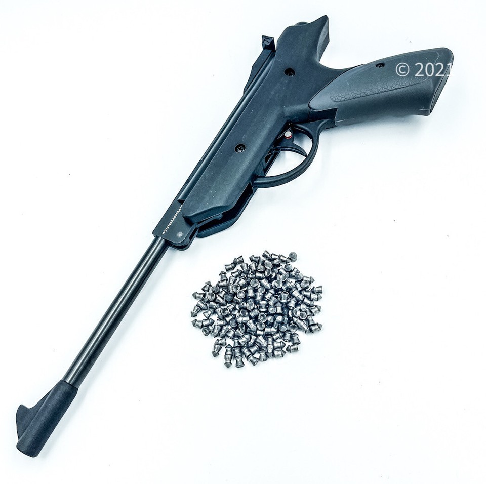 Compact Pellet Rifle 4.5 / 5.5mm Pistol Air Pellet Gun Safety .177 / .22 Caliber Hunting 450 ...