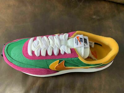 Sacai X Nike LD Waffle Pine Green Trainers Sneakers Shoes 44