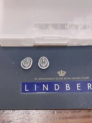 Authentic 1 pair LINDBERG Silicone Replacement Nose Pads Snap-in Style Us Sell