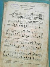 Noten Salonmusik Potpourri "Operetten Revue" oscar Fetras op.171