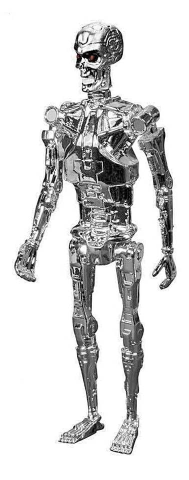 Figura Funko T800 ENDOSKELETON SILVER TERMINATOR ReAction Super7 Retro 3.75" Foto 2 de 4