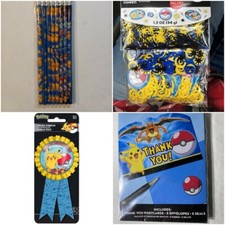Pokemon Birthday Party Supplies Favors Confetti Thank You Cards Pencils