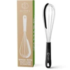 Balloon Whisk Built-in Scraper - Easy to Clean Easy to Use - Olivers Kitchen