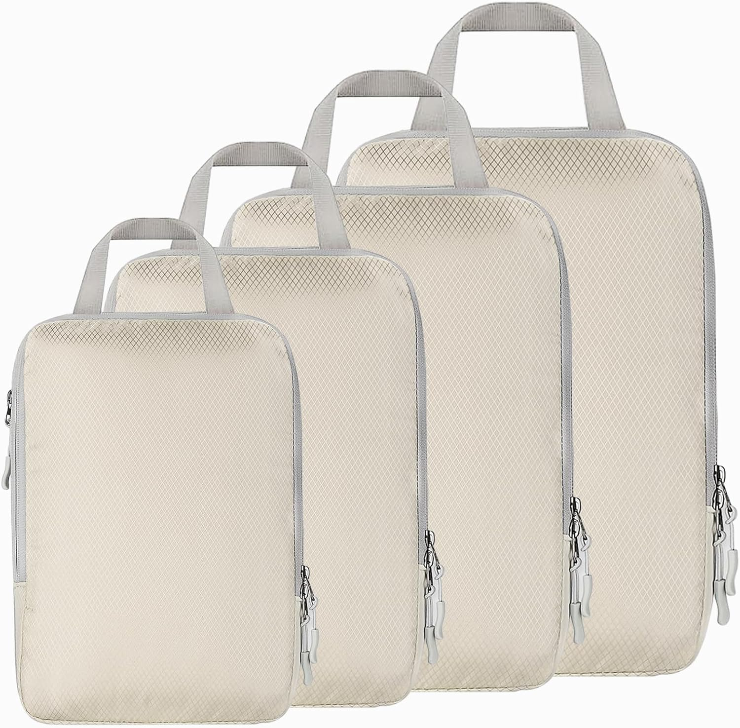4-Piece Expandable Compression Packing Cubes for Travel Organizers-image