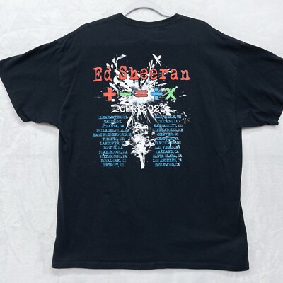Ed Sheeran Mathematics 2023 Tour Band T-shirt Size XL music | eBay