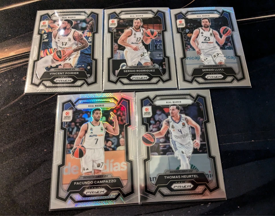 8 Real Madrid cards /99 /125 & Base | Panini Prizm Crown Optic Euroleague 2025 - Image 3 of 4